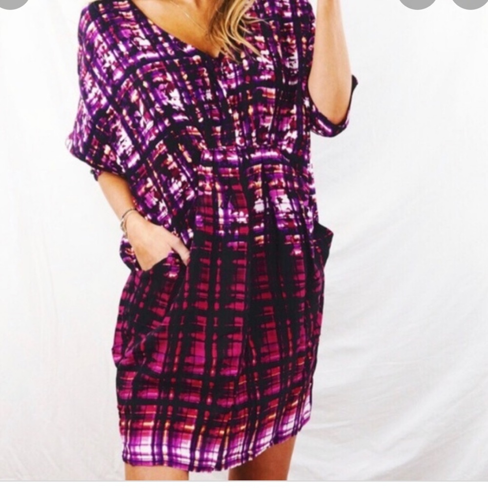 Purple tunic dress
